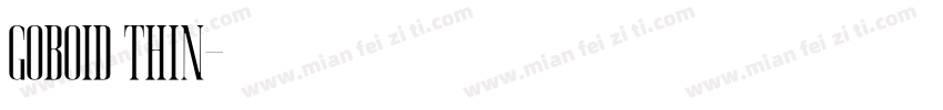 Goboid Thin字体转换